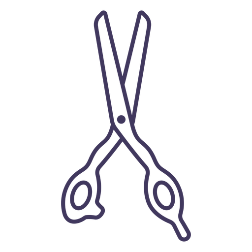 Barbershop scissor icon PNG Design