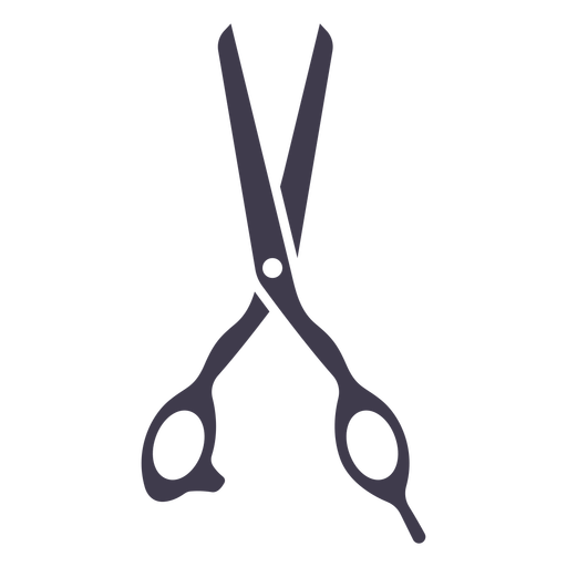 Barbershop scissor silhouette PNG Design
