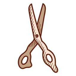 Ilustração de tesouras de barbearia Desenho PNG