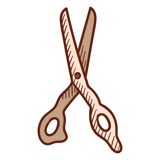 Barbershop scissors illustration PNG Design
