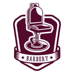 Crachá de cadeira de barbearia Desenho PNG