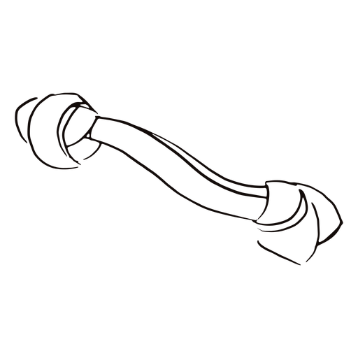 Doodle de juguete masticable de perro de hueso Diseño PNG