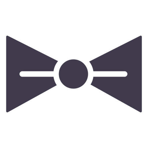 Bow tie silhouette PNG Design