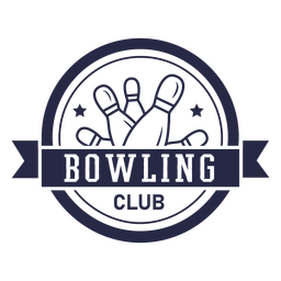 Bowling club circular badge PNG Design Transparent PNG