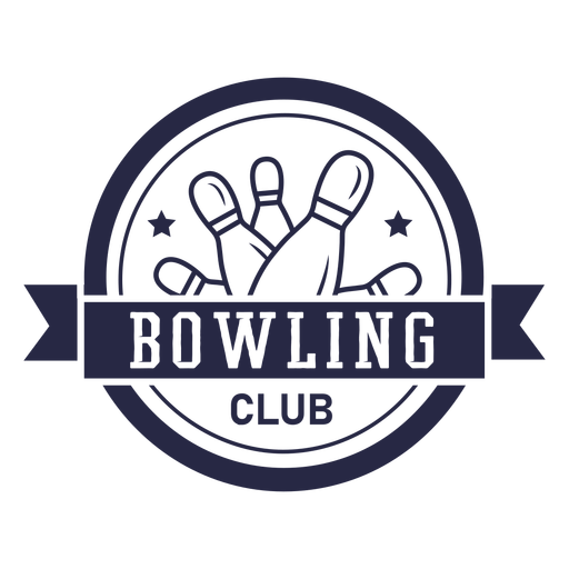 Bowling Club kreisf?rmiges Abzeichen PNG-Design