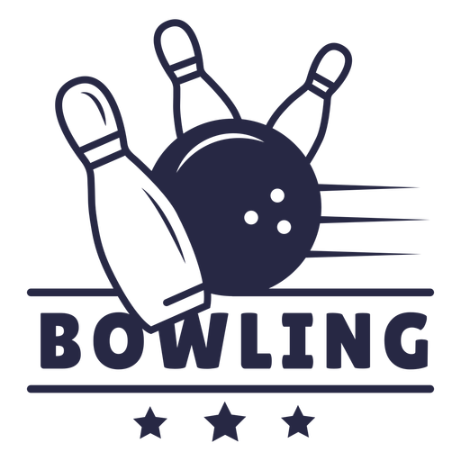 Bowling Streik Abzeichen PNG-Design