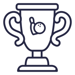 Ícone de troféu de boliche