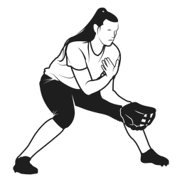 Apanhador esperando preto Desenho PNG