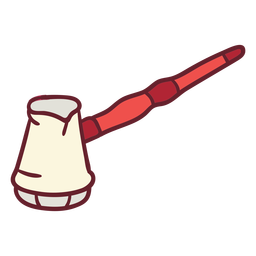 Cezve Kaffee flach PNG-Design