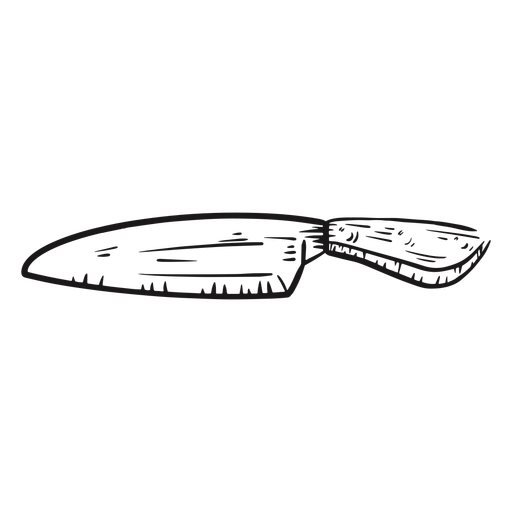 Dibujado a mano cuchillo de chef Diseño PNG