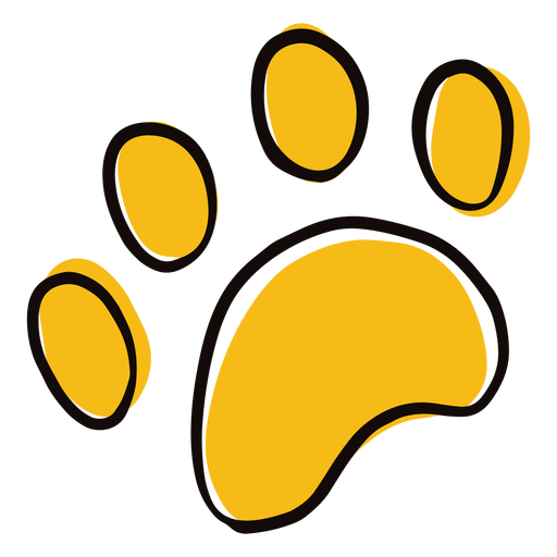 Download Colored animal paw print doodle - Transparent PNG & SVG vector file