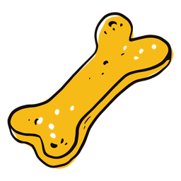Colored dog biscuit doodle PNG Design Transparent PNG