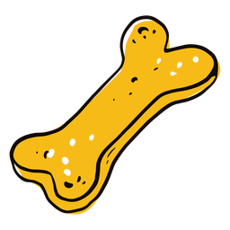 Doodle de biscoito de cachorro colorido Desenho PNG