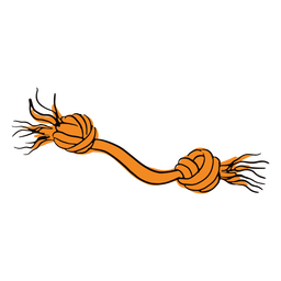 Doodle de juguete para mascotas de color cuerda Diseño PNG