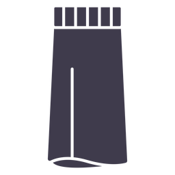 Silueta de contenedor de crema Diseño PNG