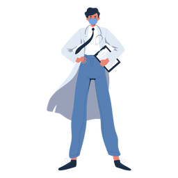 Personagem médico herói Desenho PNG