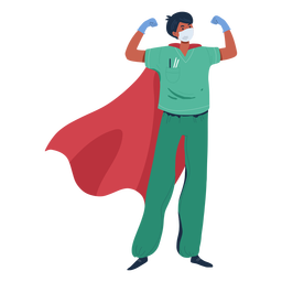 Doctor with cape character PNG Design Transparent PNG