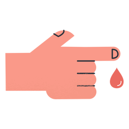 Drop of blood of hand illustration PNG Design Transparent PNG