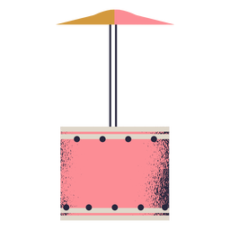 Ilustração de tambor com prato Desenho PNG