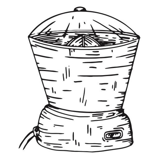 Electric juicer detailed hand drawn PNG Design