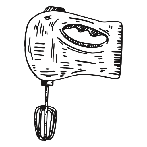 Electric mixer detailed hand drawn PNG Design