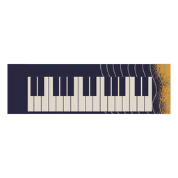 Illustration des E-Piano-Instruments PNG-Design