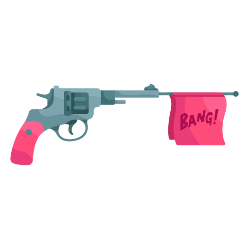 Ilustração de revólver falso Desenho PNG