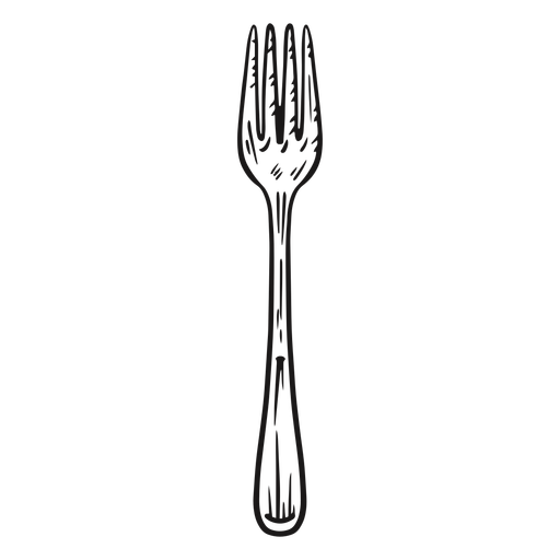 Gabel Utensil Hand gezeichnet PNG-Design