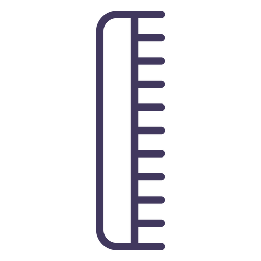 Icono de peine de pelo pelo Diseño PNG