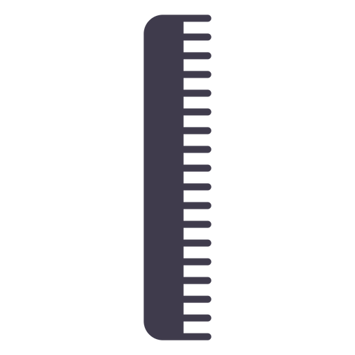 Hair comb silhouette PNG Design