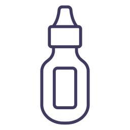 Icono de contenedor de tinta de cabello Diseño PNG