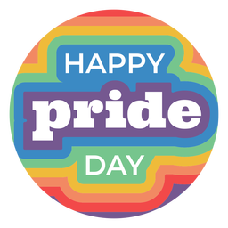 Insignia del día del orgullo feliz Diseño PNG
