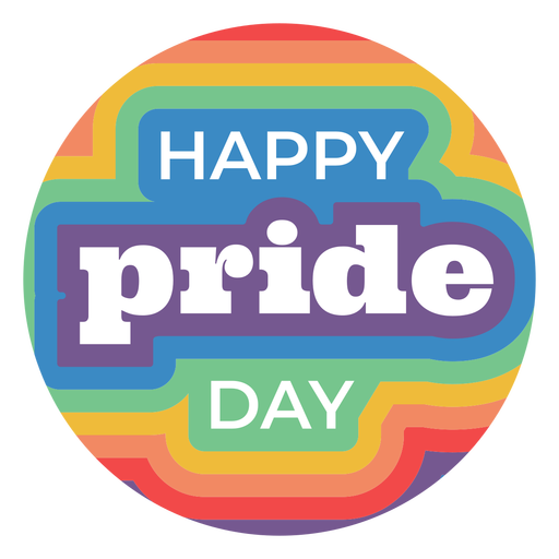 Download Happy pride day badge - Transparent PNG & SVG vector file