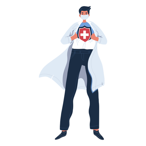 Personagem médico herói