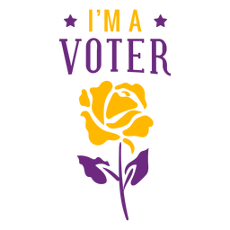 I am a voter badge