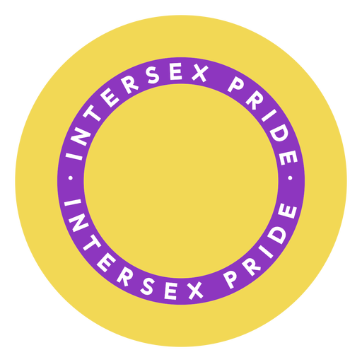 Distintivo do orgulho intersex Desenho PNG