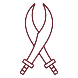 Kilij Schwerter streicheln PNG-Design