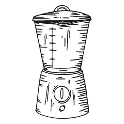 Mezclador de cocina dibujado a mano detallada Diseño PNG