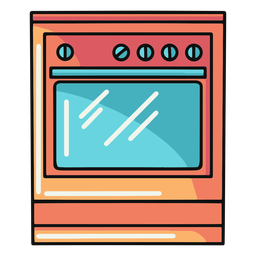 Ilustración de horno de cocina Diseño PNG