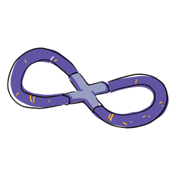 Doodle de juguete de masticar bucle Diseño PNG