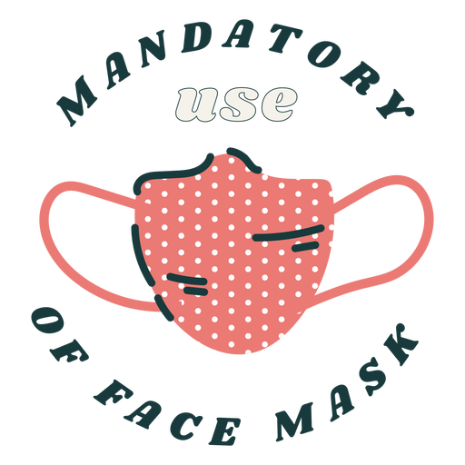 Download Mandatory Use Of Face Mask Lettering Transparent Png Svg Vector File