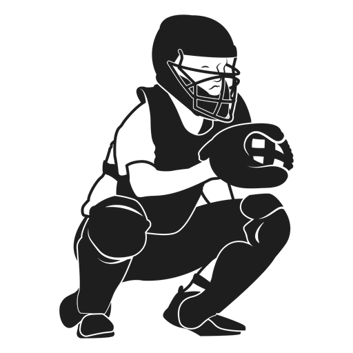 Pitcher ready black - Transparent PNG & SVG vector file
