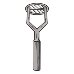 Potato masher colored hand drawn PNG Design Transparent PNG