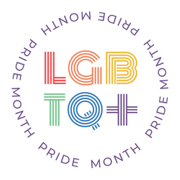 Pride month lgbtq badge PNG Design