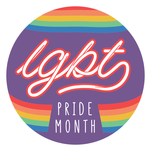 Pride month badge Transparent PNG & SVG vector file