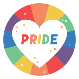 Insignia del corazón del orgullo Diseño PNG