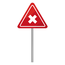 Right before left sign flat PNG Design