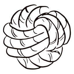 Rope ball doodle PNG Design Transparent PNG