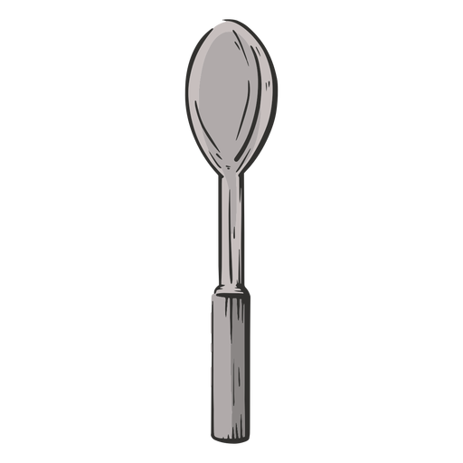 Serving spoon colored hand drawn PNG Design