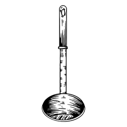 Cuchara de servir detallada dibujado a mano Diseño PNG